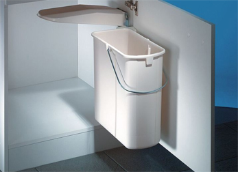 ZZ 0N038070 WESCO inbouw afvalemmer wit